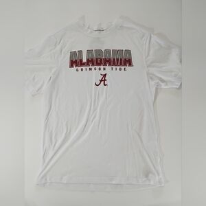 Alabama Crimson Tide T-shirt Mens‎ Large White Red Logo Colosseum Brand NCAA Tee